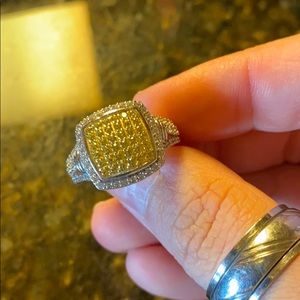 Yellow Crystal Ring